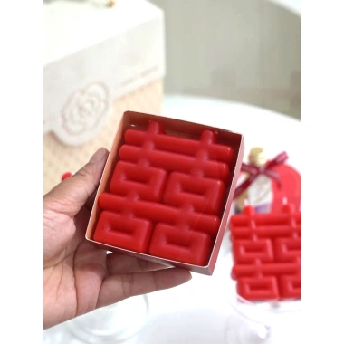 Bộ ấm chén sứ đỏ Hỷ rồng phượng 6 chén 1 ấm - Tiệc trà gia tiên, chỉ 100.000 VND 9