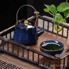 Bộ Ấm Chén Sứ Ngọc Men Rạn Ngũ Sắc Đẳng Cấp - Hộp Gỗ Khóa Quý Phái, Quà Biếu Doanh Nhân Sang Trọng, Giá Ưu Đãi 499k 5
