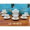 Bộ ấm chén sứ sương trắng viền vàng – Set trà, vân chuyển 1 đổi 1, giá 529.000₫ 5