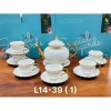Bộ ấm chén sứ sương trắng viền vàng – Set trà, vân chuyển 1 đổi 1, giá 529.000₫ 7
