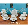 Bộ ấm chén sứ sương trắng viền vàng – Set trà, vân chuyển 1 đổi 1, giá 529.000₫ 8