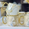 Bộ ấm chén sứ vân đá đặc biệt - tách pha trà thiết kế hiện đại sang trọng, độ bền cao, cho không gian nội thất, giảm giá ưu đãi 325.000đ 2