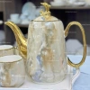 Bộ ấm chén sứ vân đá đặc biệt - tách pha trà thiết kế hiện đại sang trọng, độ bền cao, cho không gian nội thất, giảm giá ưu đãi 325.000đ 4