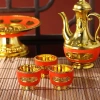 Bộ Ấm Chén Thờ Cúng Đỏ Vàng Sang Trọng - Giá Ưu Đãi 70.000 VND, Chất Lượng Cao 8