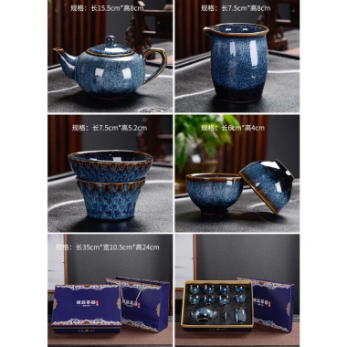 Bộ ấm chén trà cao cấp sang trọng, lịch sự, thiết kế tinh tế – Giá ưu đãi 315.000₫