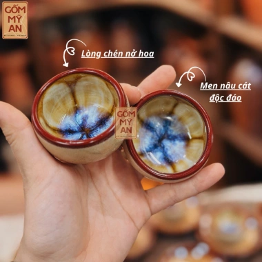 Bộ ấm chén trà Gốm sứ Bát Tràng men hoa biến màu Nâu Cát cao cấp - An toàn, chỉ 750.000đ 6 Bộ ấm chén trà Gốm sứ Bát Tràng men hoa biến màu Nâu Cát cao cấp - An toàn, chỉ 750.000đ 6