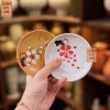 Bộ ấm chén trà Gốm sứ Bát Tràng men tiêu hoạ vẽ tay - Cao cấp, giảm giá 500.000₫ 7