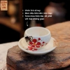 Bộ ấm chén trà Gốm sứ Bát Tràng men tiêu hoạ vẽ tay - Cao cấp, giảm giá 500.000₫ 8