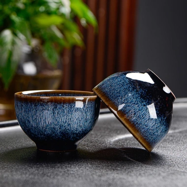 Bố ấm chén trà men cao cấp, bộ ấm chén sang trọng cho phòng khách, kèm hộp quà tặng, giá ưu đãi giảm 17% 8