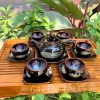 Bộ ấm chén trà Men Hoả Biến Nâu NNUT Nguyễn Văn Hải - Gốm sứ Bát Tràng cao cấp, thiết kế tinh tế, độc đáo, giảm giá 300k 2