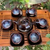 Bộ ấm chén trà Men Hoả Biến Nâu NNUT Nguyễn Văn Hải - Gốm sứ Bát Tràng cao cấp, thiết kế tinh tế, độc đáo, giảm giá 300k 5