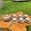 Bộ Ấm Chén Trà Men Hoả Biến Tuyết Nhung Gốm Sứ Bát Tràng Cao Cấp Giá 300.000đ 2