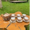 Bộ Ấm Chén Trà Men Hoả Biến Tuyết Nhung Gốm Sứ Bát Tràng Cao Cấp Giá 300.000đ 6