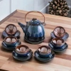 Bộ Ấm Chén Trà Men Hoả Biến Xanh Chén Lòng Hoa - Gốm Bát Tràng Cao Cấp Giá 300.000 VNĐ 6