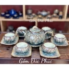 Bộ Ấm Chén Trà Men Hoạt Biến Quả Hồng Thạch - Gốm Sứ Bát Tràng Cao Cấp, Giá 330k 8