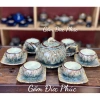 Bộ Ấm Chén Trà Men Hoạt Biến Quả Hồng Thạch - Gốm Sứ Bát Tràng Cao Cấp, Giá 330k 10