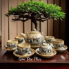 Bộ Ấm Chén Trà Men Ngà Giả Cổ Trúc Lâm Thất Hiền - Gốm Sứ Bát Tràng Cao cấp, Giá ưu đãi 360.000 VND 2