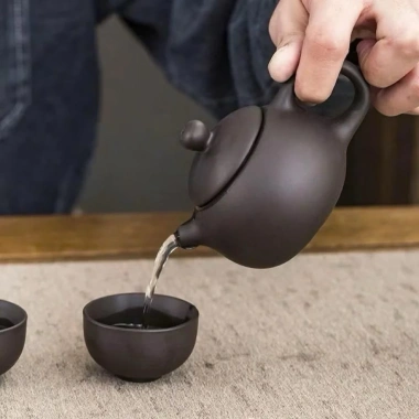 Bộ ấm chén trà sứ 6 chén cao cấp, bình pha trà tứ sạ, hộp đẹp quà biếu, giảm giá 95k 3