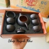 Bộ ấm chén trà sứ 6 chén cao cấp, bình pha trà tứ sạ, hộp đẹp quà biếu, giảm giá 95k 4
