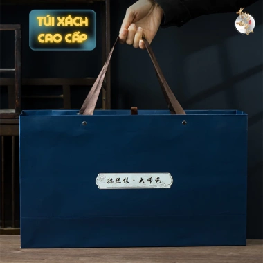 Bộ Ấm Chén Trà Sứ Cao Cấp Rồng Vân Long 12 Món Trà Đạo kèm Túi Xách Biếu Sếp Quà Tặng 9