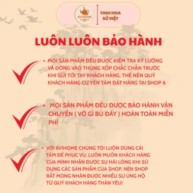 Bộ ấm chén uống chè & pha trà hoa quai hạt, quà tặng AVIHOME Y39-2A - 872.400₫ 6