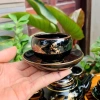Bộ Ấm Chén Uống Trà Bát Tràng Cao Cấp Vinh Hoa Phú Quý Men Hoả Biến Kẻ Vàng Kim - Giá ưu đãi 275.000₫ 3