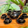 Bộ Ấm Chén Uống Trà Bát Tràng Cao Cấp Vinh Hoa Phú Quý Men Hoả Biến Kẻ Vàng Kim - Giá ưu đãi 275.000₫ 5