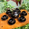 Bộ Ấm Chén Uống Trà Bát Tràng Cao Cấp Vinh Hoa Phú Quý Men Hoả Biến Kẻ Vàng Kim - Giá ưu đãi 275.000₫ 7