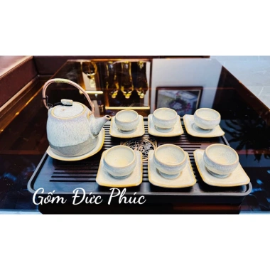 Bộ Ấm Chén Uống Trà Men Hoả Biến Tuyết Lam Gốm Sứ Bát Tràng Cao Cấp Giá ưu đãi 320.000đ 3 Bộ Ấm Chén Uống Trà Men Hoả Biến Tuyết Lam Gốm Sứ Bát Tràng Cao Cấp Giá ưu đãi 320.000đ 3