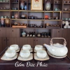 Bộ Ấm Chén Uống Trà Men Hoả Biến Tuyết Lam Gốm Sứ Bát Tràng Cao Cấp Giá ưu đãi 320.000đ 7