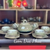 Bộ Ấm Chén Uống Trà Men Hoả Biến Xanh Ngọc Thạch - Gốm Sứ Bát Tràng Cao Cấp 4