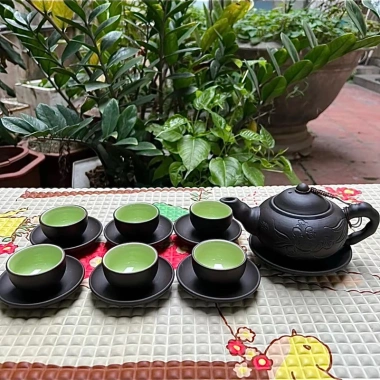 Bộ âm chén uống trà Tử Sa vẽ hoa thủ công Gốm sứ Bát Tràng cao cấp, giảm còn 250k 3 Bộ âm chén uống trà Tử Sa vẽ hoa thủ công Gốm sứ Bát Tràng cao cấp, giảm còn 250k 3