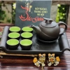 Bộ âm chén uống trà Tử Sa vẽ hoa thủ công Gốm sứ Bát Tràng cao cấp, giảm còn 250k 7