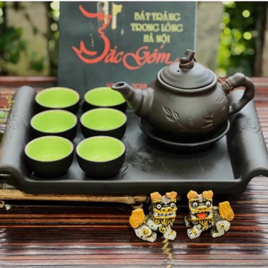 Bộ âm chén uống trà Tử Sa vẽ hoa thủ công Gốm sứ Bát Tràng cao cấp, giảm còn 250k 8 Bộ âm chén uống trà Tử Sa vẽ hoa thủ công Gốm sứ Bát Tràng cao cấp, giảm còn 250k 8