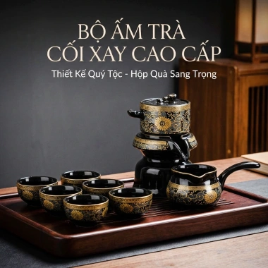 Bộ Ấm Pha Trà Cối Xay Tử Sa Cao Cấp - Gốm Sứ Hoa Văn Sang Trọng, Phòng Khách Bộ Ấm Pha Trà Cối Xay Tử Sa Cao Cấp - Gốm Sứ Hoa Văn Sang Trọng, Phòng Khách