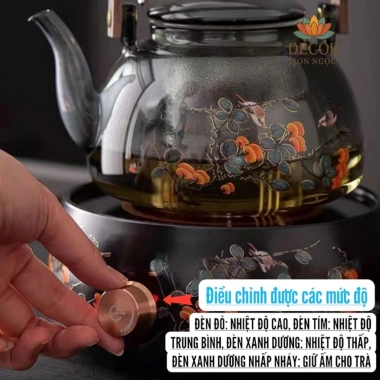 Bộ Ấm Pha Trà Điện Gốm Sứ, Bếp Đun Nước Giữ Nhiệt, Tiện Lợi – 663.320đ 4