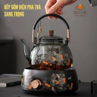 Bộ Ấm Pha Trà Điện Gốm Sứ, Bếp Đun Nước Giữ Nhiệt, Tiện Lợi – 663.320đ 7