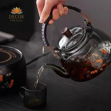 Bộ Ấm Pha Trà Điện Gốm Sứ, Bếp Đun Nước Giữ Nhiệt, Tiện Lợi – 663.320đ 9