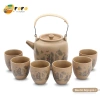 Bộ ấm pha trà gốm sứ FOFO phong cách Nhật Bản - Hộp quà tặng, chén trà cao cấp, 289.000₫