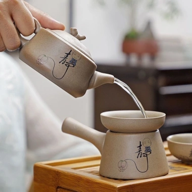 Bộ Ấm Trà Đất Sét Tím K10R - Gốm Sứ Phong Cách Kung Fu Mới, Giá Ưu Đãi 121,053₫ 9