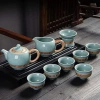 Bộ ấm trà gốm bóng sang trọng, lịch sự, 1 ấm + bộ chén lọc + 6 chén, kèm hộp quà, giá ưu đãi 299.000 VND 9