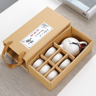 Bộ Ấm Trà Gốm Định Diêu Dingyao Cao Cấp Quà Tặng Sang Trọng Giá 103.500₫