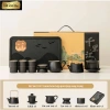 Bộ Ấm Trà Gốm Nghệ Thuật Set Ấm Chén Hoa Văn Sông Núi – Trà Đạo Sang Trọng, Quà Tặng Đặc Biệt, Giá 968.000₫ 2