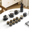 Bộ Ấm Trà Gốm Nghệ Thuật Set Ấm Chén Hoa Văn Sông Núi – Trà Đạo Sang Trọng, Quà Tặng Đặc Biệt, Giá 968.000₫ 4