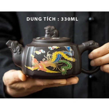 Bộ Ấm Trà Gốm Tử Sa - 1 Bình + 6 Ly, Hộp Quà Tặng Sang Trọng, Giá Ưu Đãi 475.000 VND