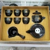 Bộ ấm trà gốm xoay cao cấp, gốm đen sang trọng, kèm hộp quà tặng, chỉ 288.000 VND 2
