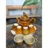 Bộ Ấm Trà Gốm Xưa Vàng Nâu Nhiều Món - Thiết Kế Cổ Điển, Giá Ưu Đãi 125k 8