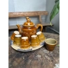 Bộ Ấm Trà Gốm Xưa Vàng Nâu Nhiều Món - Thiết Kế Cổ Điển, Giá Ưu Đãi 125k 10