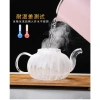 Bộ ấm trà hoa thủy tinh 600ml có lõi lọc, chén 2 lớp, bếp nến - Giá ưu đãi 349.000₫ 2