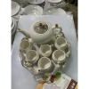 Bộ ấm trà khay tròn xoay 360 màu vân đá - Sang trọng cho gia đình và nhà hàng, giảm giá 699.999₫ 6
